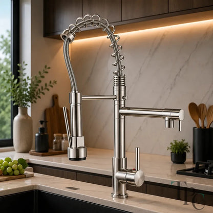 Torneira Gourmet Flex 360° Premium / Alcance todos os cantos da pia. Menos respingos. Mais praticidade.