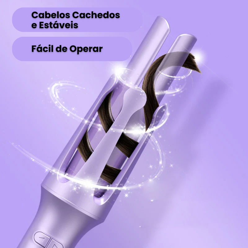 Modelador de Cachos Automático Giratório Bivolt Aquecimento Rápido