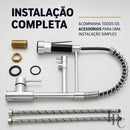 Torneira Gourmet Flex 360° Premium / Alcance todos os cantos da pia. Menos respingos. Mais praticidade.