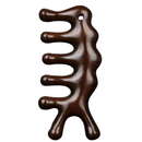 Pente De Massagem Natural Madeira Couro Cabeludo Circulação