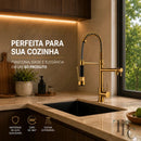 Torneira Gourmet Flex 360° Premium / Alcance todos os cantos da pia. Menos respingos. Mais praticidade.