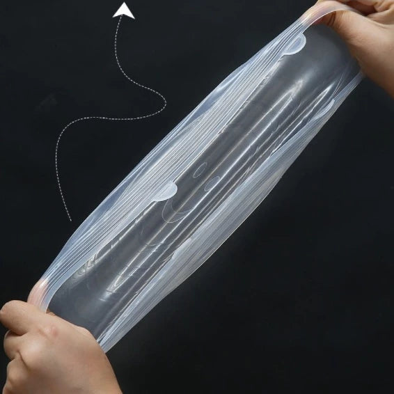 Kit 6 Tampas de Silicone Universal Reutilizável Elástica