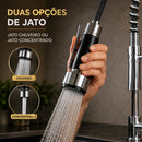 Torneira Cozinha Gourmet para Bancada com Spray Flexível E Giro De 360° – Mista Quente/Frio