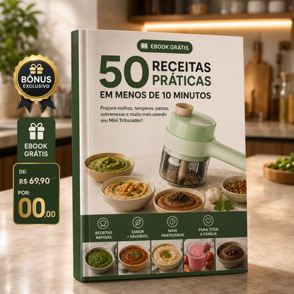 Triturador Elétrico Multifuncional 4 em 1