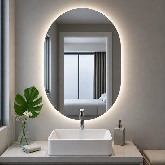 Espelho Lumina Oval LED Premium 40x50cm