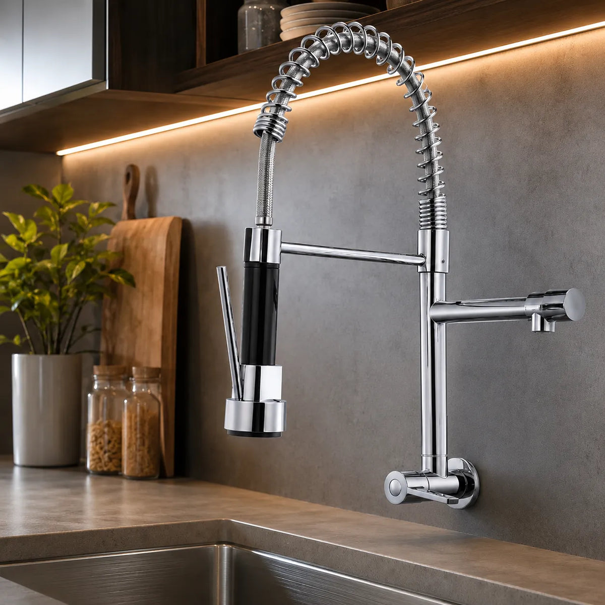 Torneira Gourmet Flex 360° Premium / Alcance todos os cantos da pia. Menos respingos. Mais praticidade.