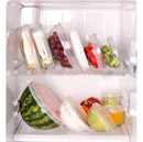 Kit 6 Tampas de Silicone Universal Reutilizável Elástica