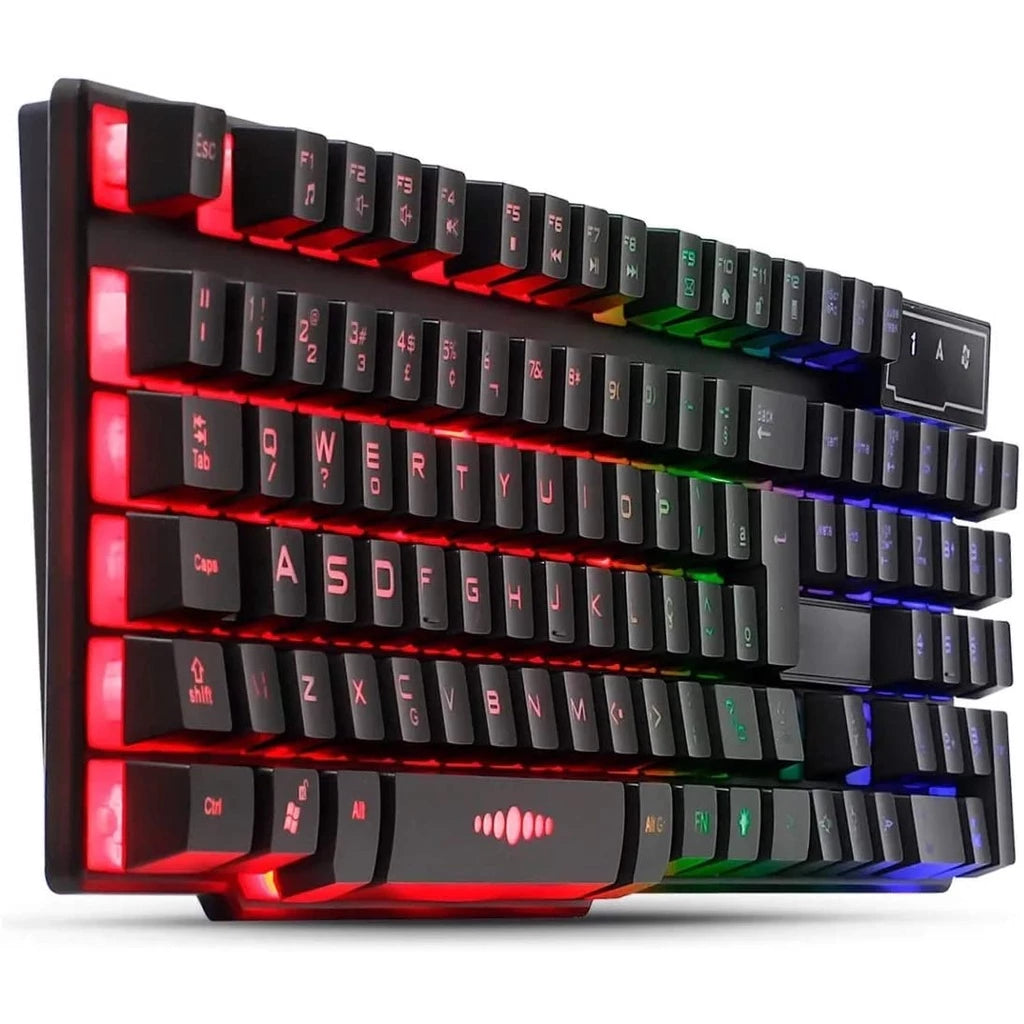 Kit Gamer Teclado Semi-mecânico + Mouse Gamer RGB  Dpi + Mouse Pad