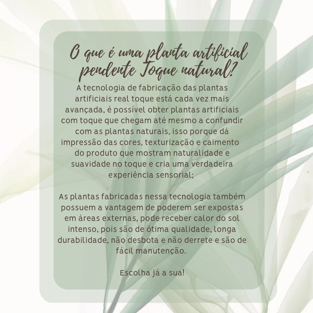 Palmeira Areca Real Planta Artificial