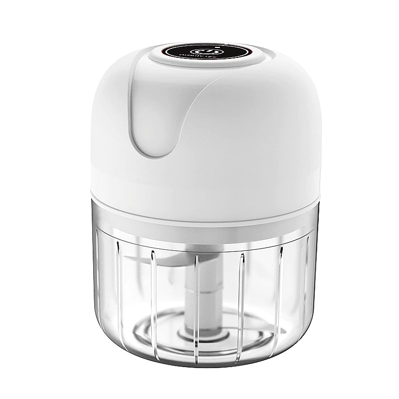 Mini Processador De Alimentos Com 03 Lâminas Elétrico Recarregável