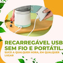 Espremedor Elétrico Laranja e Limão USB Recarregável Inox