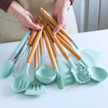 KIT de Utensílios Para Cozinha em Silicone 12 Peças
