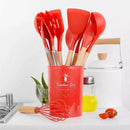 KIT de Utensílios Para Cozinha em Silicone 12 Peças