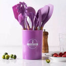 KIT de Utensílios Para Cozinha em Silicone 12 Peças