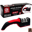 Amolador e Afiador de Facas Em Aço Inox Profissional