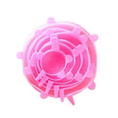 Kit 6 Tampas de Silicone Universal Reutilizável Elástica