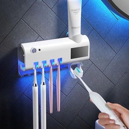 Porta Escova de Dentes esterilizador UV Dispense Automático