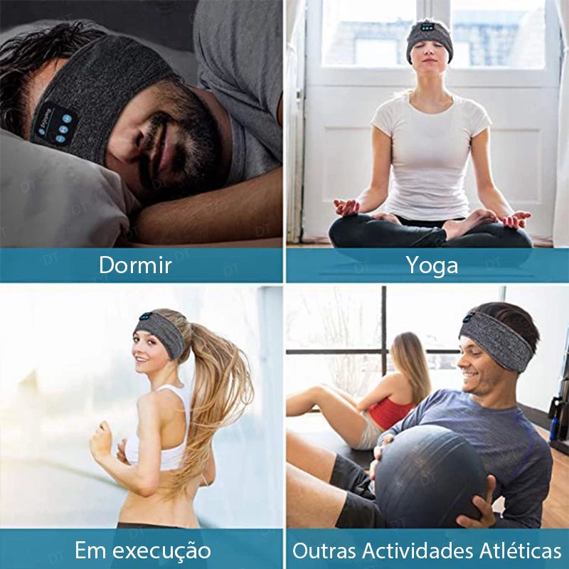 Máscara de Dormir com Fone de Ouvido Bluetooth Lavável