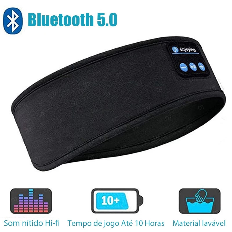 Máscara de Dormir com Fone de Ouvido Bluetooth Lavável