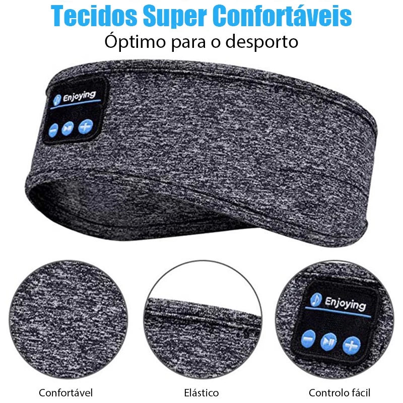 Máscara de Dormir com Fone de Ouvido Bluetooth Lavável
