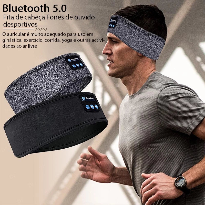 Máscara de Dormir com Fone de Ouvido Bluetooth Lavável