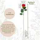 24 Botões de Rosas Vermelhas Buquê Artificial para Decoração