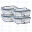 Potes ''Vidro Hermético'' com Divisória p/ Airfryer