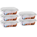 Conjunto 5 Potes Vidro Hermético