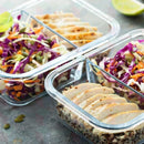 Potes ''Vidro Hermético'' com Divisória p/ Airfryer